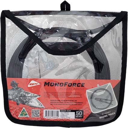 1.8mm MONOFORCE MONOFILAMENT BLACK 50m ROLL - Click Image to Close